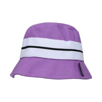 PALM ANGELS Logo Patch Venice Striped Bucket Hat