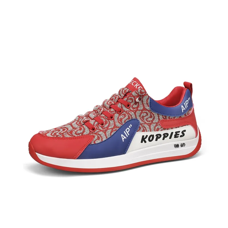 Locke Luxe Embroidery Slip Resistant, Lightweight, And Breathable Low Top Skateboard Shoes Men's-8