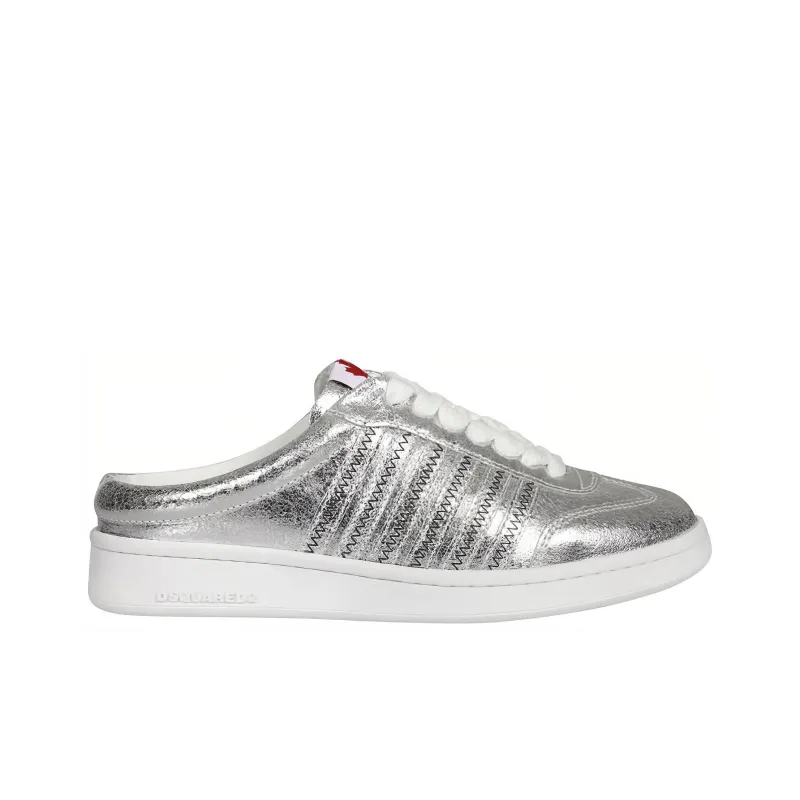 DSQUARED2 Metallic-effect Slip-on Sneakers-1