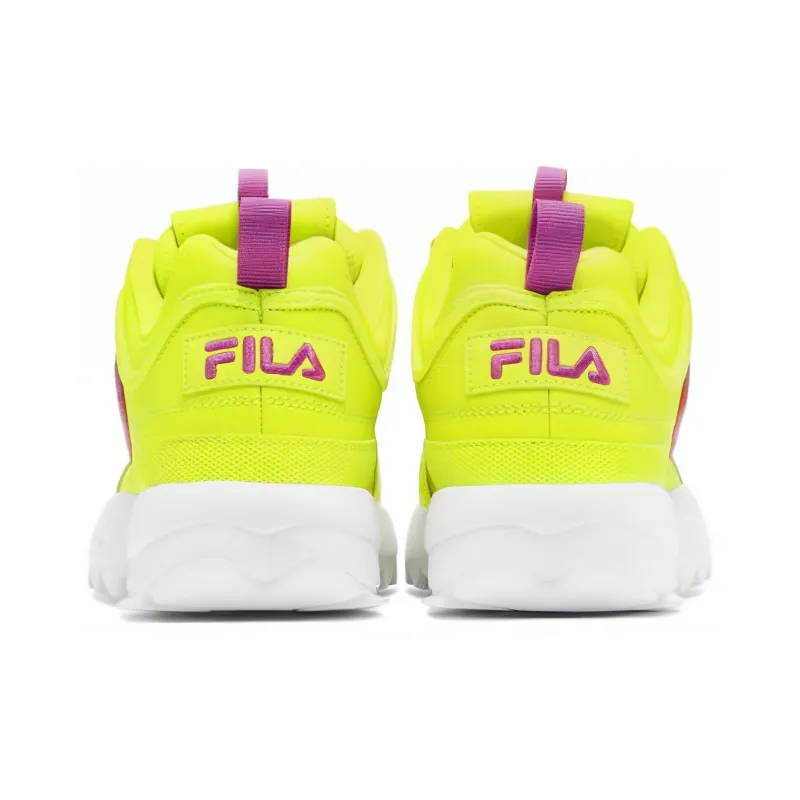 FILA Women's Disruptor 2 Premium 'Yellow Orchid Flower'-3