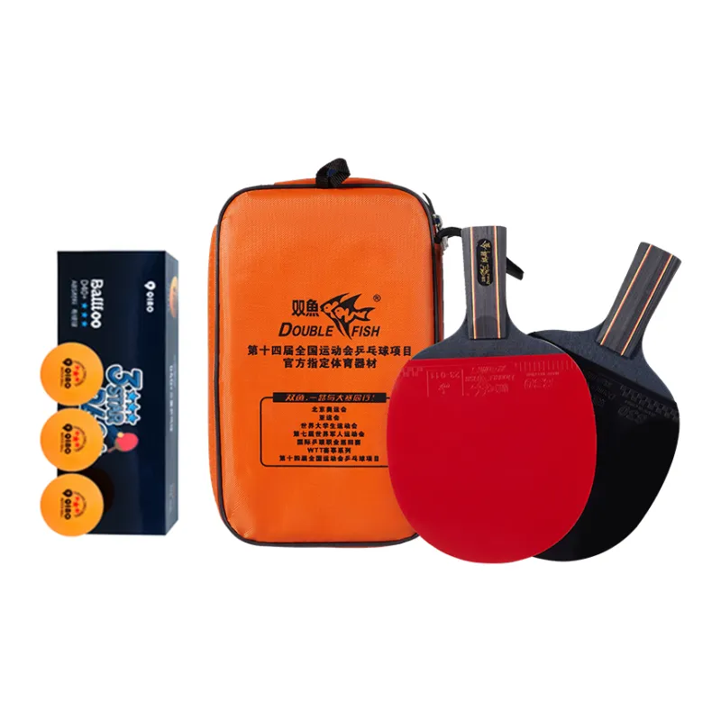 DOUBLEFISH Ping Pong Paddles Unisex All Wood With Carbon Fiber-5