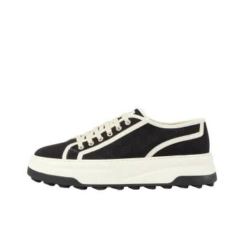 GUCCI Stylish Skateboarding Shoes Men's Black White