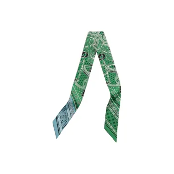 HERMES Silk Scarves Women's Green