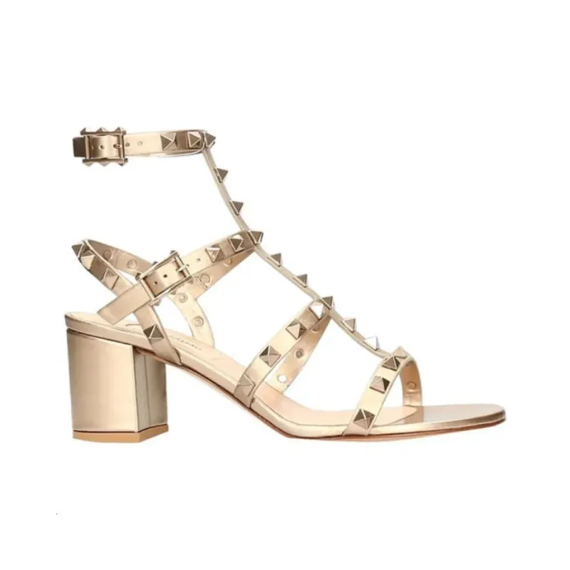 Valentino Rockstud One Strap Sandals Women's Rose Gold-1