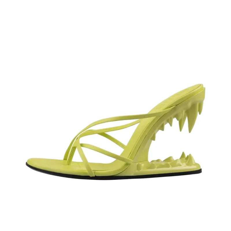 GCDS Morso Flip Flops Women's Yellow-0
