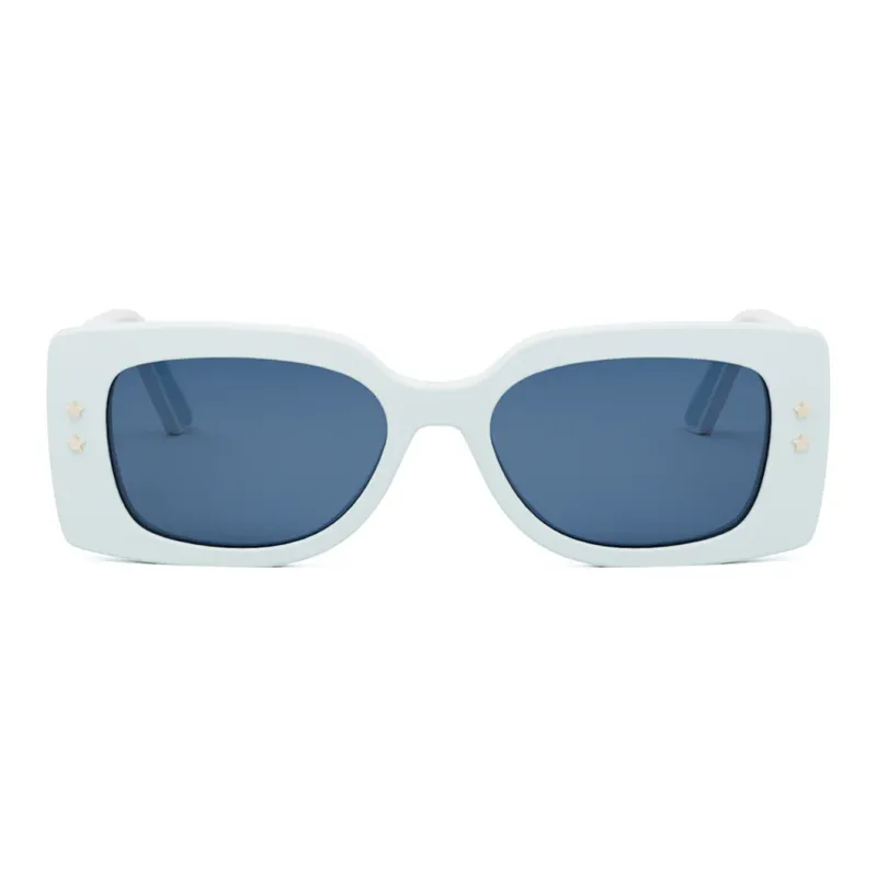 DIOR Acetate Irregular Shape Sunglasses Men's Light Blue-1