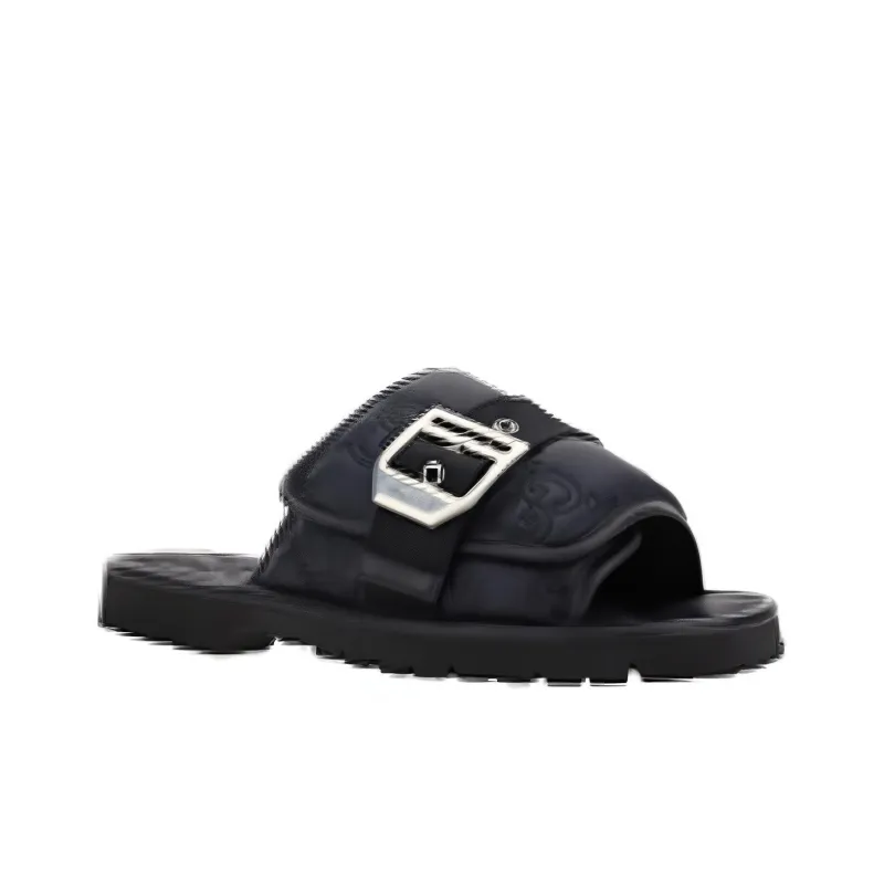 GUCCI Slide Slippers Men's Black-2