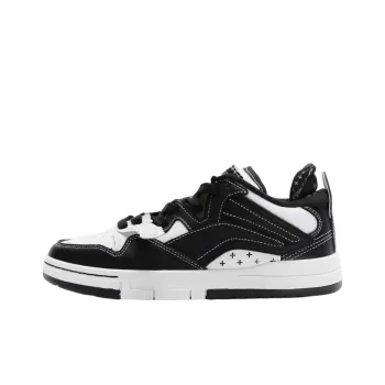 SMFK x LiNing Wave Pro Coverage Anti Slip And Wear Resistant Low Top Skateboard Shoes Women's Black White