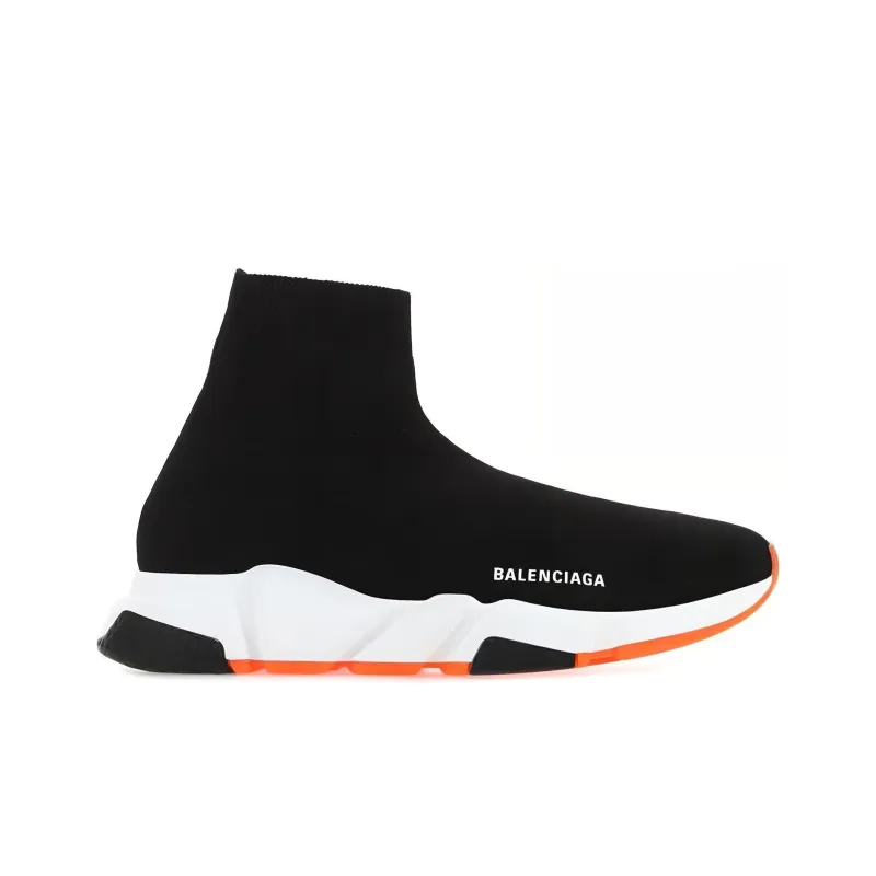 Balenciaga Speed Trainer Black White Orange-1