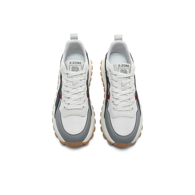 X-ZONE Breathable Lightweight Height Increasing Low-Top Casual Shoes Men's-5