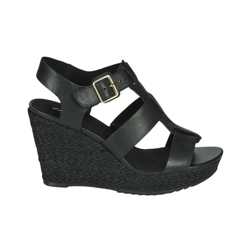 Clarks Roman Sandals Women's Black-1