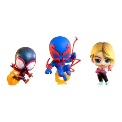 Hot Toys 'Spider Man  Across The Spider Verse' COSBABYS Mini Collector Doll Chibi Figures