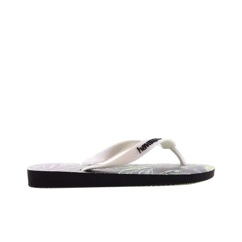 Havaianas Stylish Sandals Unisex Black White-1