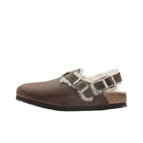 Birkenstock Tokio Shearling Oiled Leather 'Habana' Women's