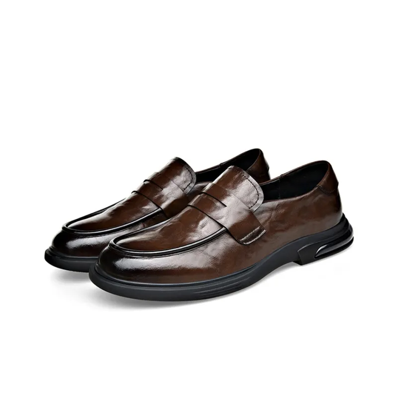 Help Men's Casual Shoes Men Low Top Black/Brown-8