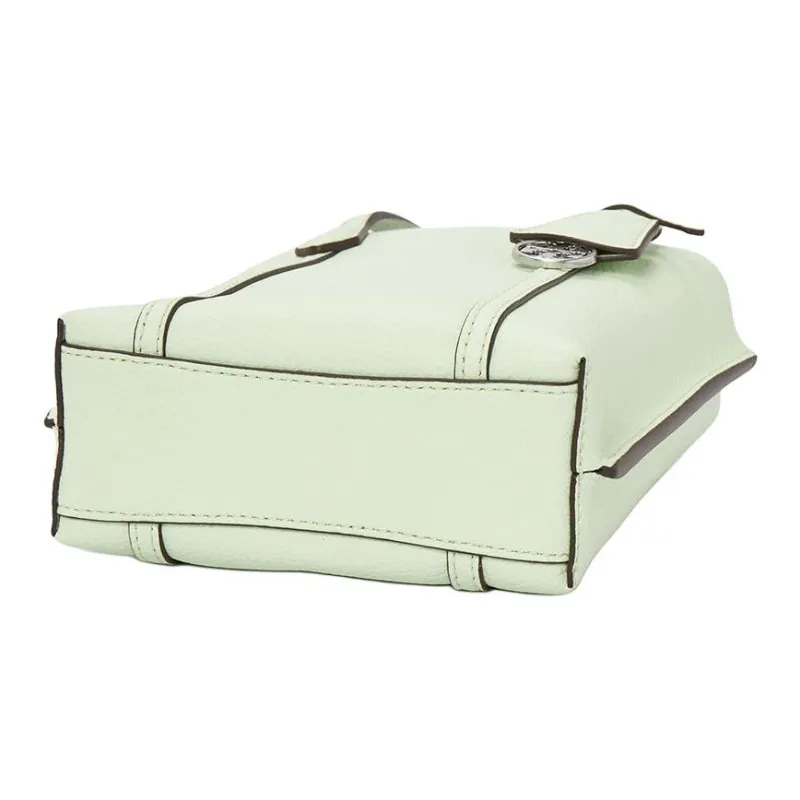 TORY BURCH Perry Embossed Leather Tote Bag Shopping Bag Shoulder Bag Crossbody Bag Handbag Mini Women's Aqua Green-4