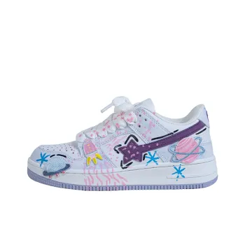 OYNN Young Baby Series Dungun Dreamy Space Theme Box Anti-Slip Wear-Resistant Low-Top Skateboard Shoes Unisex