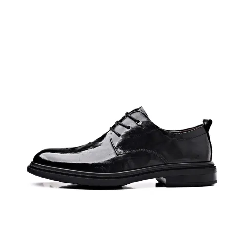 DOUBLE STAR 88 Dress Shoes Men Low-Top Black