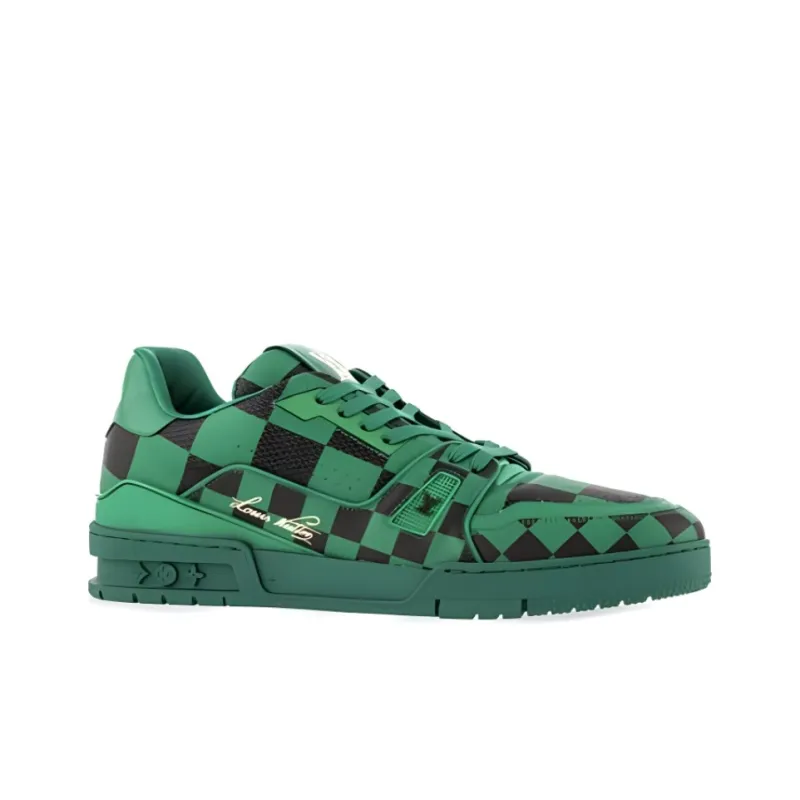 LOUIS VUITTON LV Trainer Sneaker Damier Pop Green-1