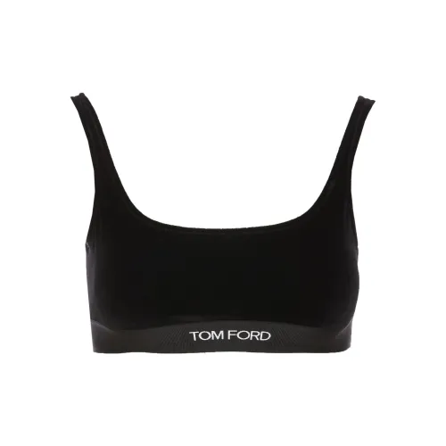 TOM FORD Stretch Lustrous Velour Signature Bralette