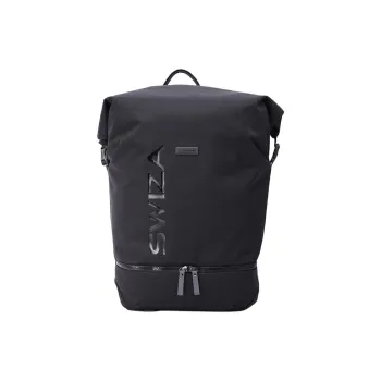 SWIZA Polyester Laptop Bag Travel Bag Backpack Regular Men's Black
