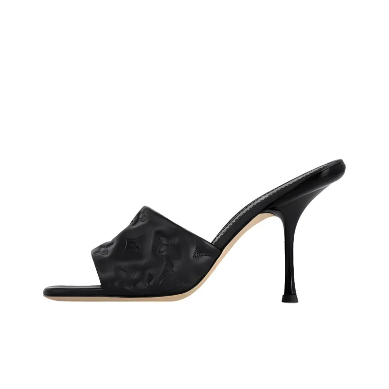 LOUIS VUITTON Revival Abrasion Resistant Slide Slippers Women's Black-0