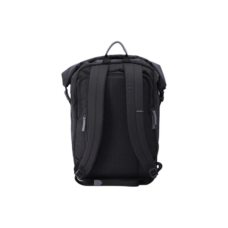 SWIZA Polyester Laptop Bag Travel Bag Backpack Regular Men's Black-4