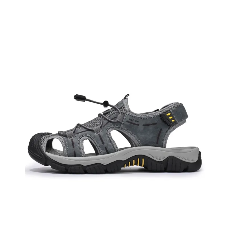 Black tailed Deer Muledeer Beach Sandals Men's-11