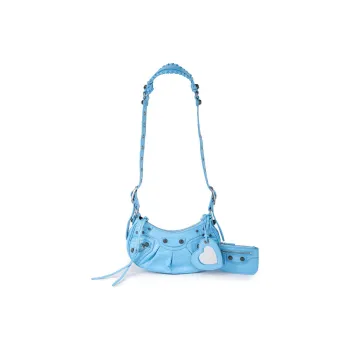 Balenciaga Le Cagole Cow Leather Crossbody Bag Shoulder Bag Women's Sky Blue