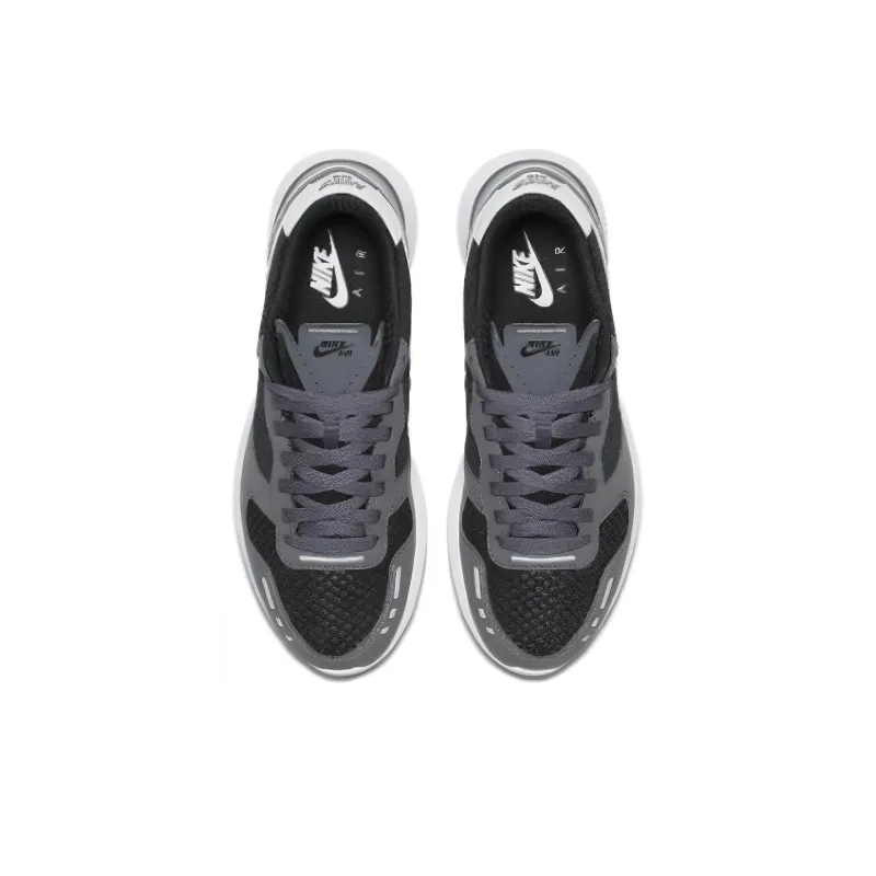 Nike Air Vorte Durable Breathable Low-Top Casual Running Shoes Unisex Black White-3