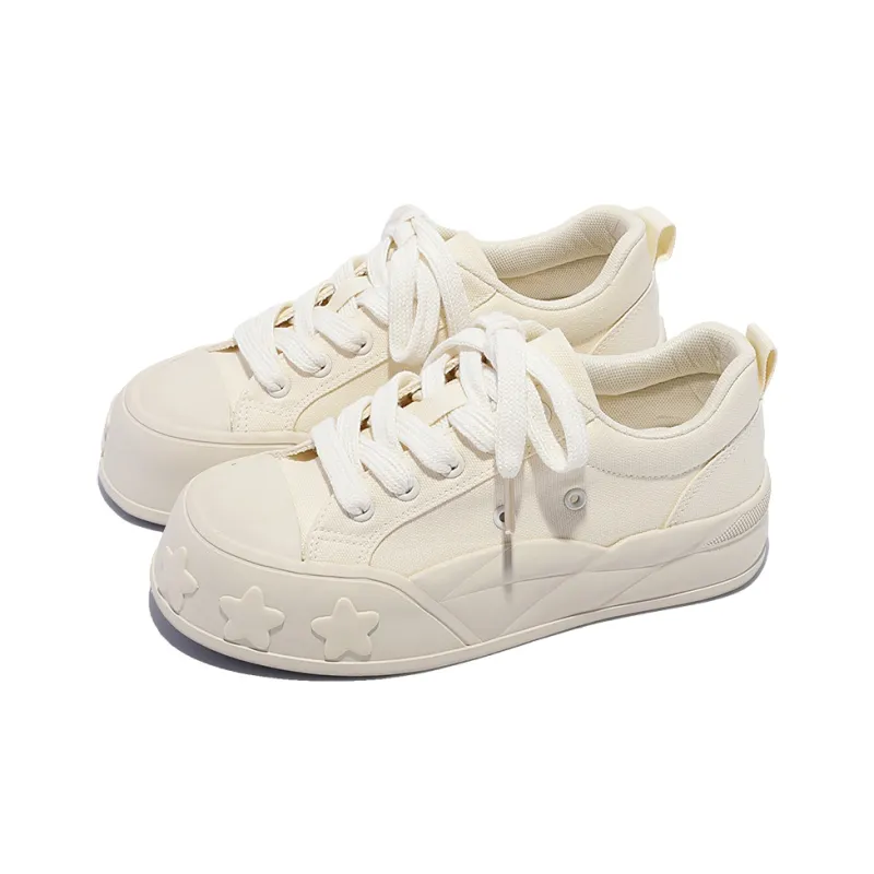 Shen Linsen Slip Resistant, Abrasion Resistant, Breathable Low Top Casual Shoes Women's Beige-4