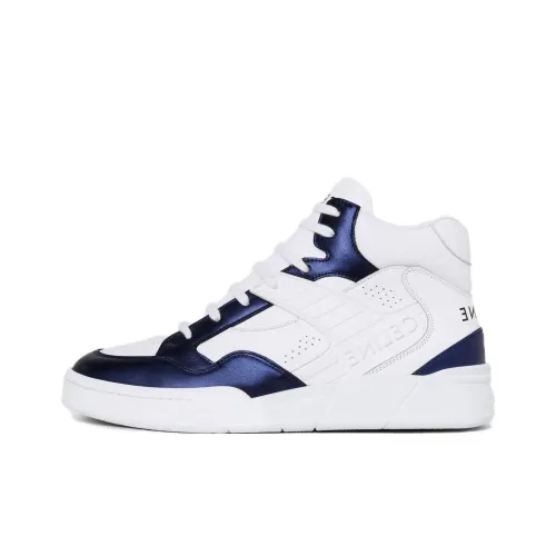 CELINE High-Top Casual Shoes Men's Blue White