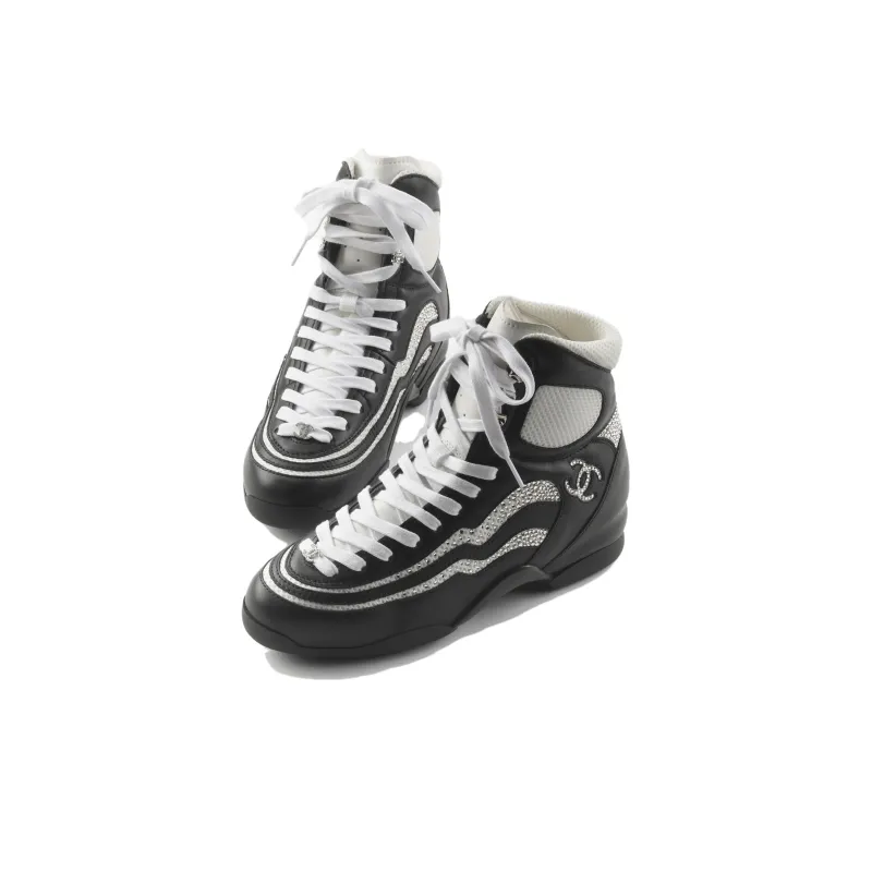 CHANEL Cushioning Wear Resistant High Top Casual Shoes Women's-2