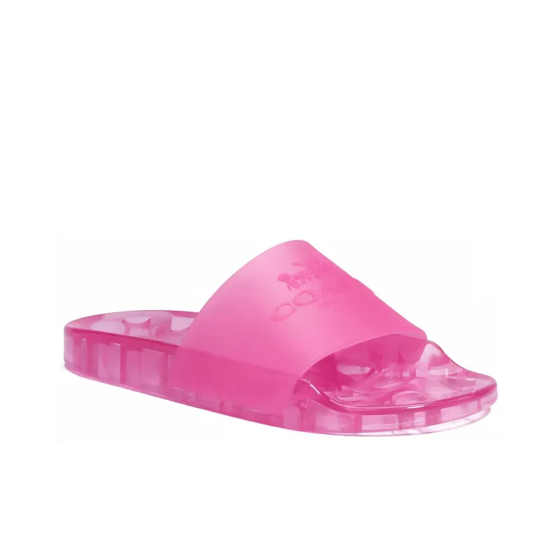 COACH Rubber Sole Slip Resistant Slide Slippers Women's Pink-2