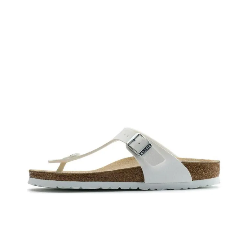 Birkenstock Gizeh Birko Flor 'White'-0