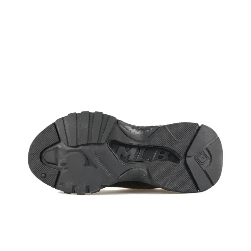 MLB Big Ball Chunky Cushioning, Slip Resistant, Lightweight, Height Enhancing Low Top Chunky Sneakers Unisex Black-4
