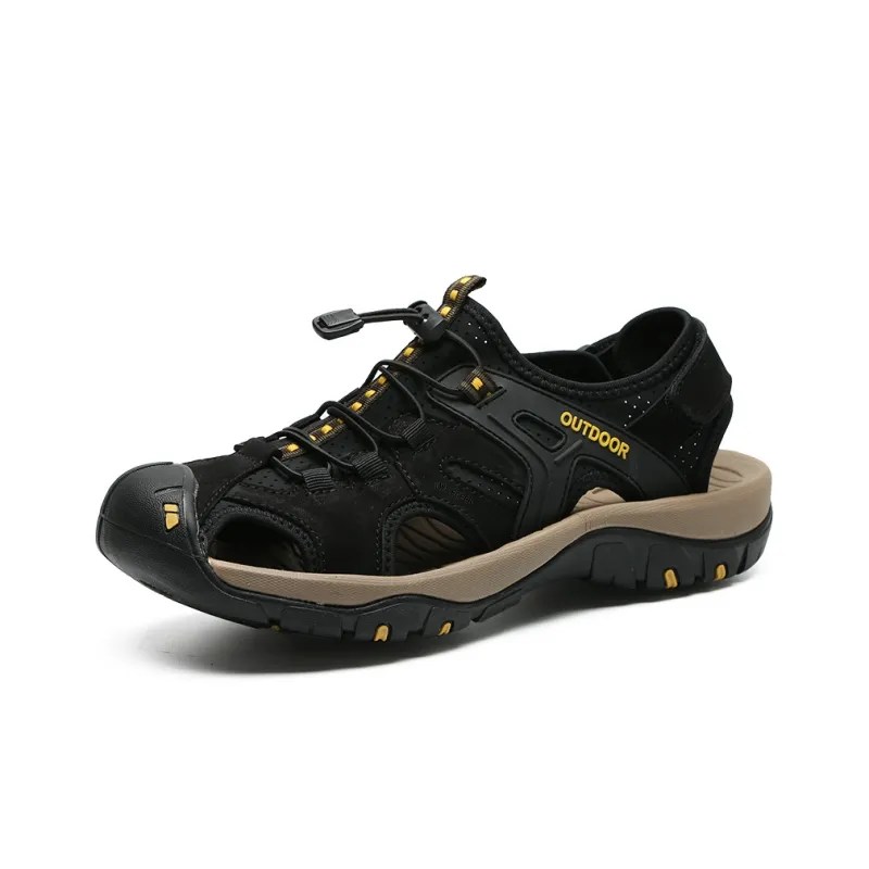 Black tailed Deer Beach Sandals Men's-6