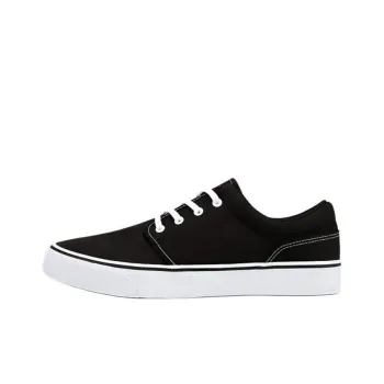 DECATHLON Cushioning Wear Resistant Low Top Skateboard Shoes Unisex Black