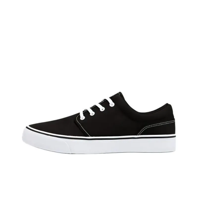 DECATHLON Cushioning Wear Resistant Low Top Skateboard Shoes Unisex Black-0