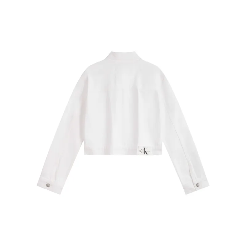 CALVIN KLEIN Jacket Women's White Denim-1