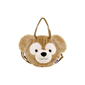Disney Plush Handbag Backpack Large Size Women's Brown
