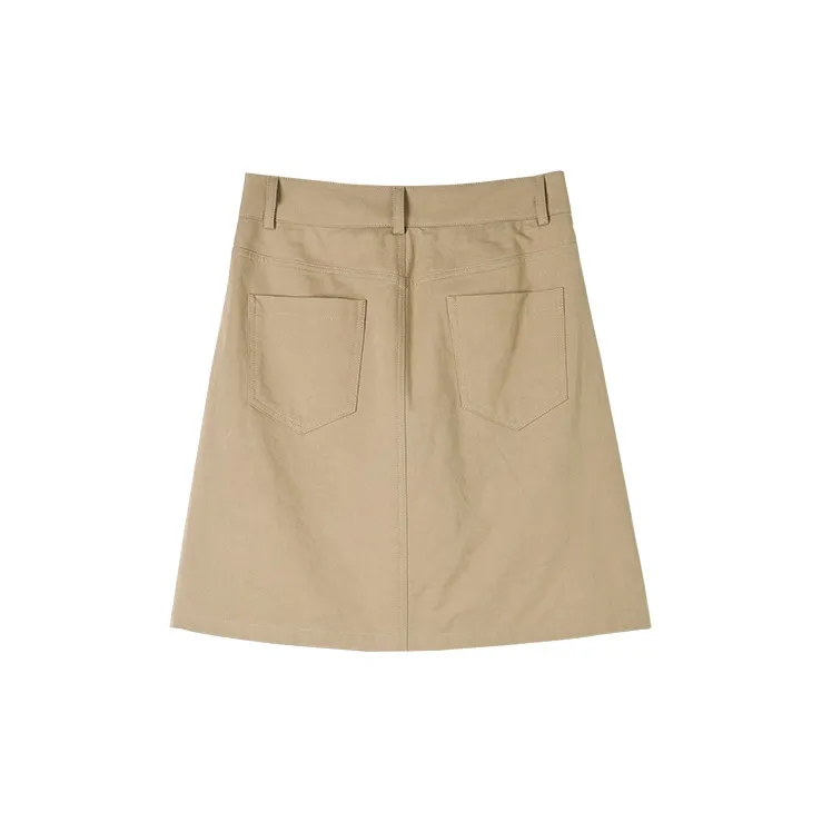 HIPPIEMISS Casual Short Skirts Women's Khaki-1