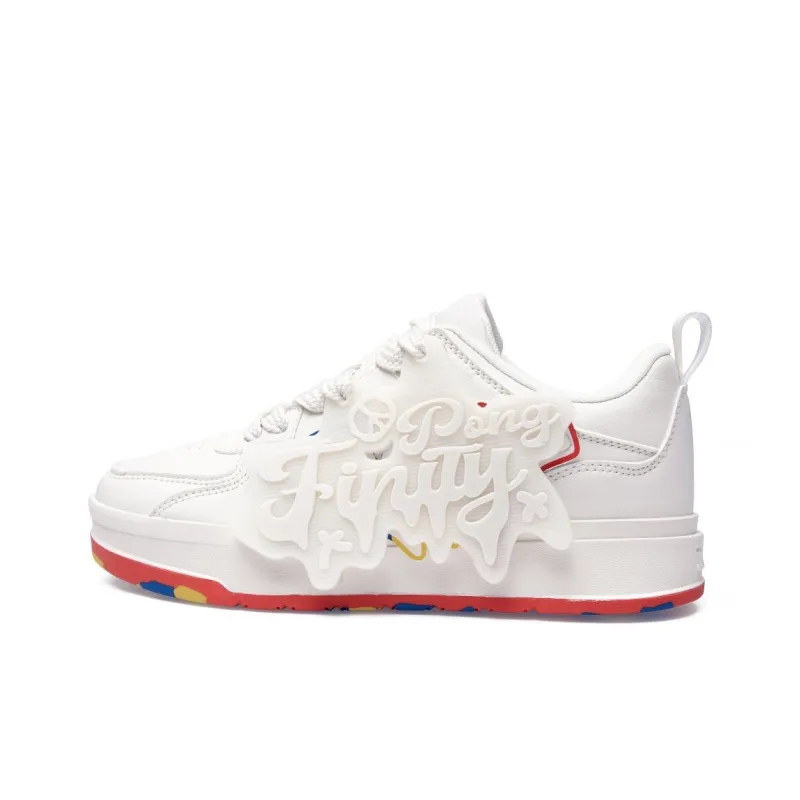 PONGFINITY Low-Top Skateboard Shoes Unisex Ecru-6
