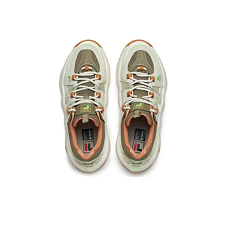 FILA Barricade Low Sneakers 'Green White Orange'-2