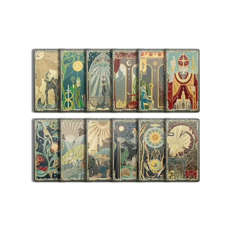 WohStudios Broken Mirror Tarot V Laser Edition By Kuroda Black Core Paper, Fifth Edition, Tarot Board Games-3
