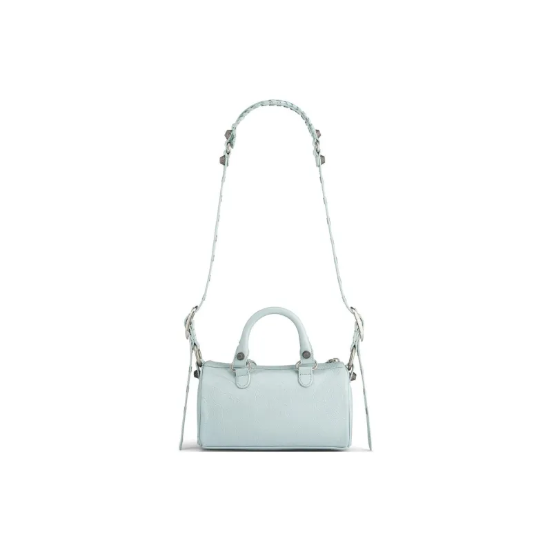 Balenciaga Le Cagole Fine-Grained Sheepskin Shoulder Bag Crossbody Bag Mini Women's Light Blue-3