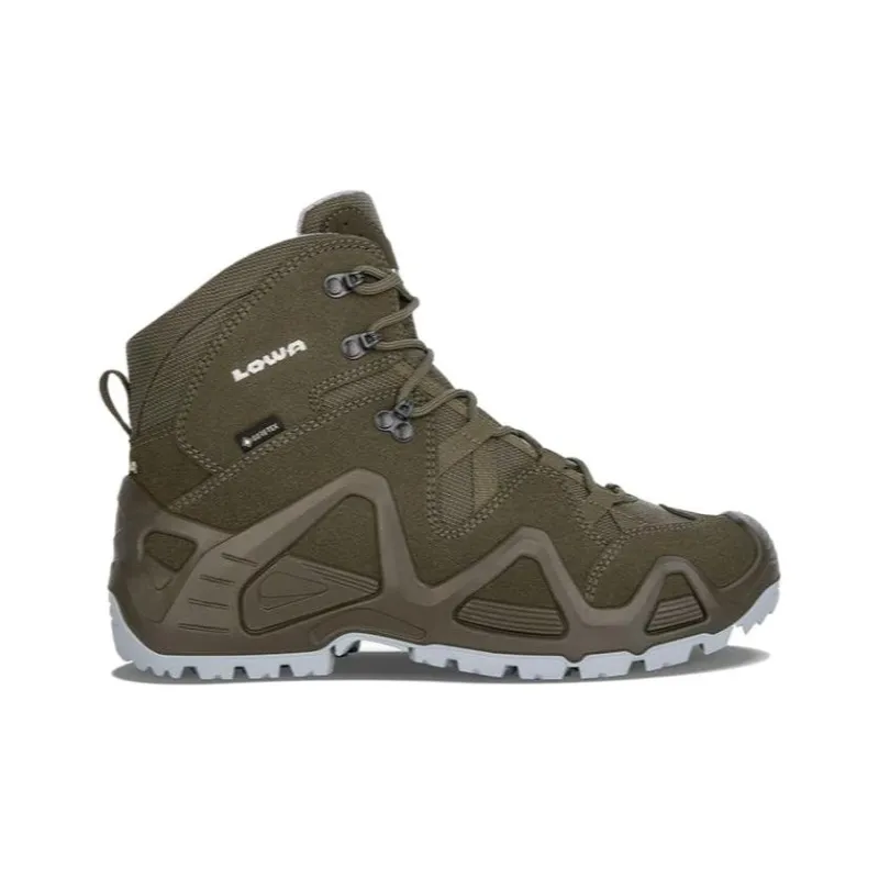 Lowa Shock Absorbers With Slip Resistant And Abrasion Resistant Properties Low Top Outdoor Shoes Men's Olive-1