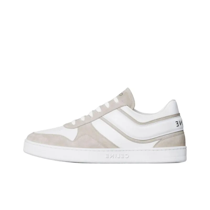 CELINE Low Top Skateboard Shoes Men's Ecru-0