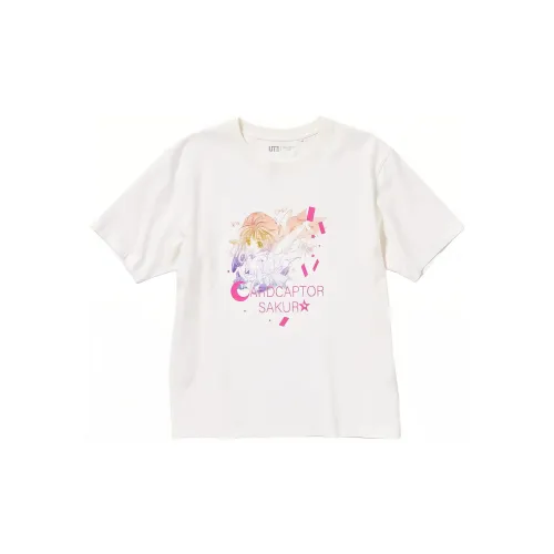 UNIQLO/UNIQLO X CLAMP Co-branded SS23 T-Shirts Unisex Gray White