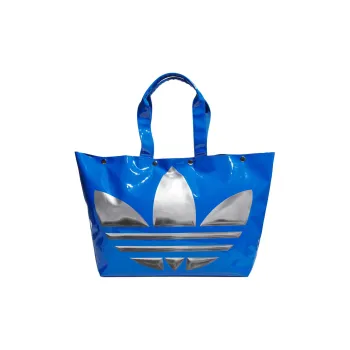 Adidas Originals Polyurethane Tote Bag Shopping Bag Shoulder Bag Handbag Regular Women's Bird Feather Blue